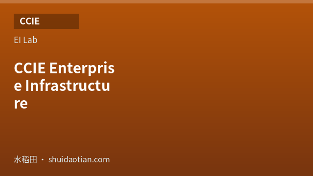 CCIE Enterprise Infrastructure